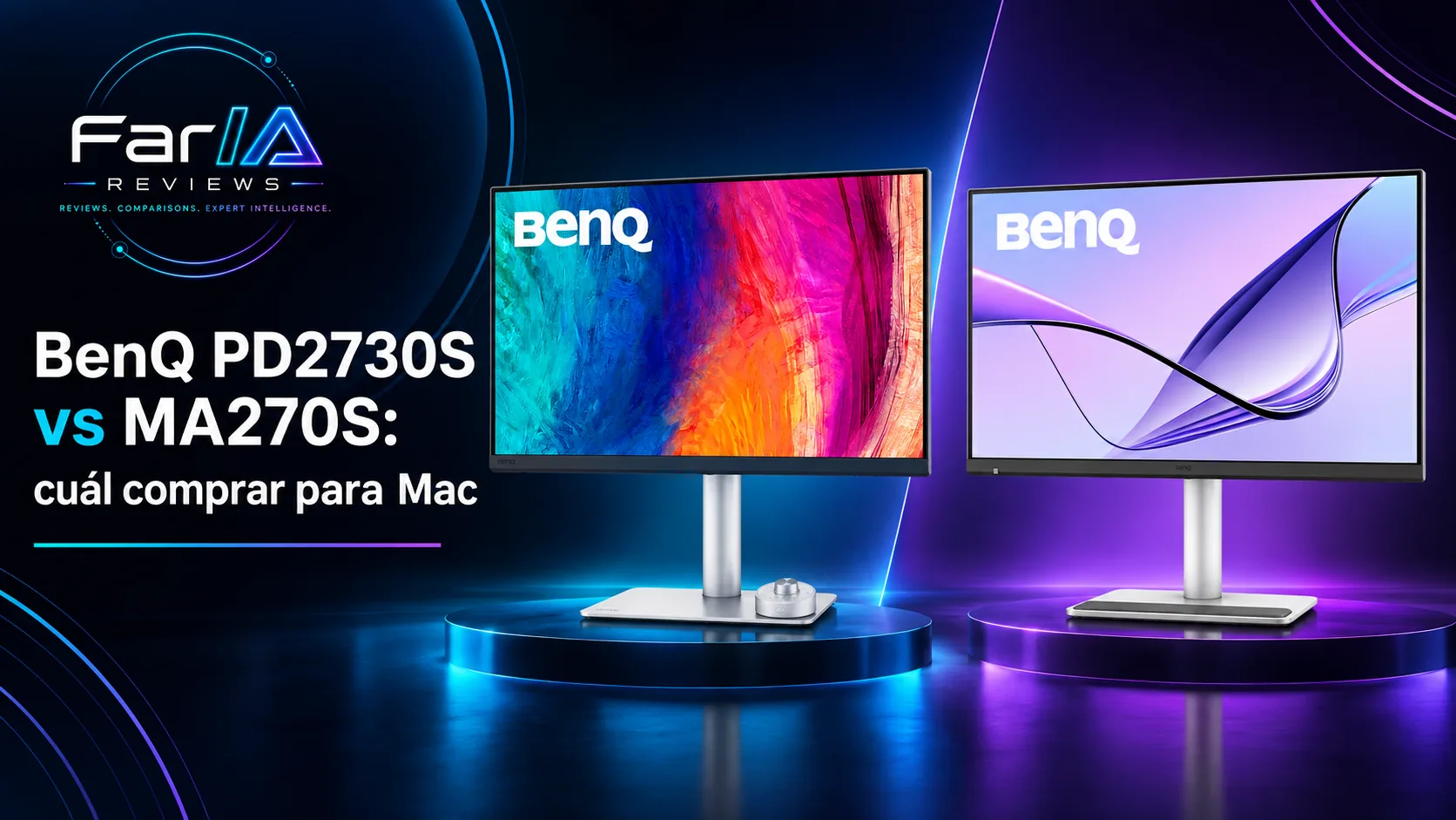 BenQ PD2730S vs MA270S: precio y cuál comprar para Mac