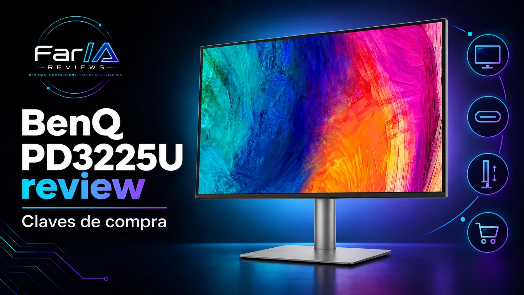 BenQ PD3225U review: precio y análisis del monitor 4K para Mac: infografía Image 2.0 con especificaciones y claves de compra