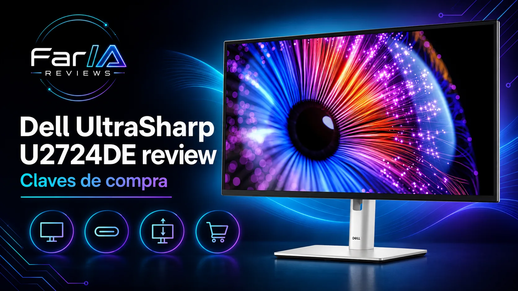 Dell UltraSharp U2724DE review: precio y análisis del monitor QHD 120 Hz Dell UltraSharp U2724DE review: precio y análisis del monitor QHD 120 Hz: infografía Image 2.0 con especificaciones y claves de compra