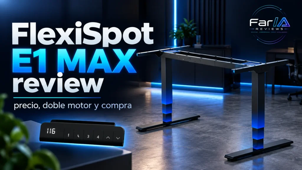 FlexiSpot E1 MAX review: precio, doble motor y dónde comprar
