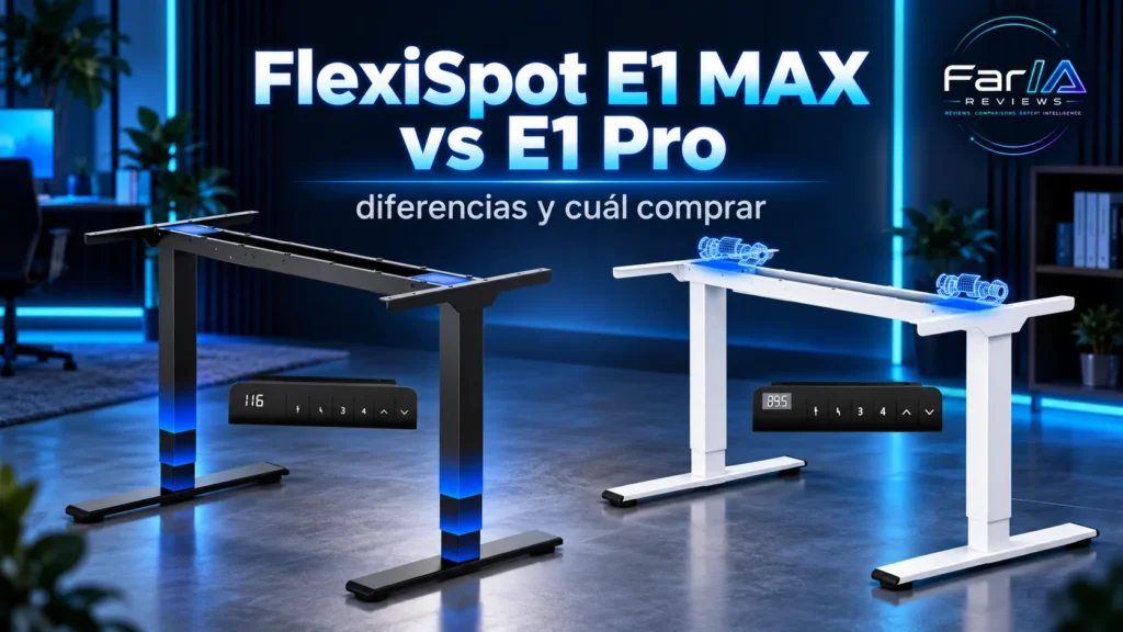 FlexiSpot E1 MAX vs E1 Pro: diferencias y cuál comprar