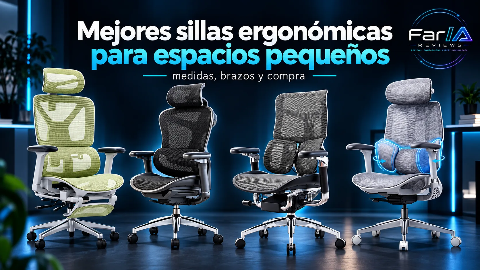 Mejores sillas ergonómicas para espacios pequeños: medidas y cuál comprar