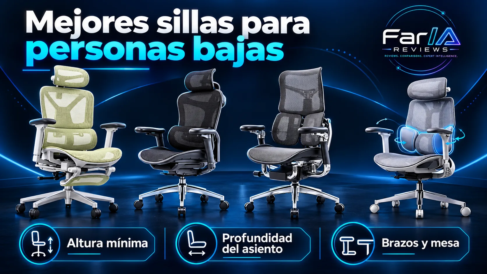 Mejores sillas ergonómicas para personas bajas: medidas y cuál comprar Mejores sillas ergonómicas para personas bajas: medidas y cuál comprar: infografía Image 2.0 con especificaciones y claves de compra