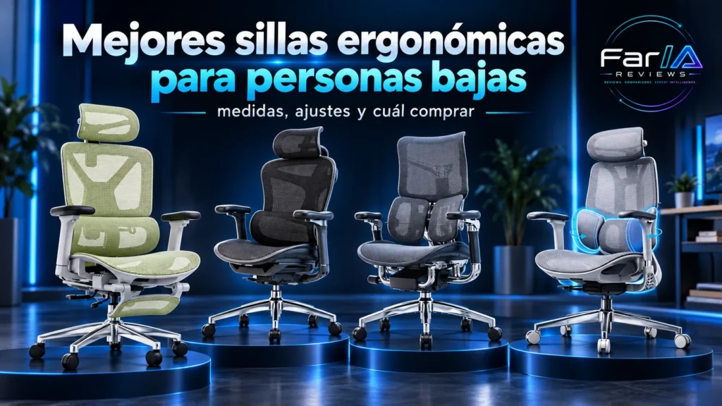 Mejores sillas ergonómicas para personas bajas: medidas y cuál comprar