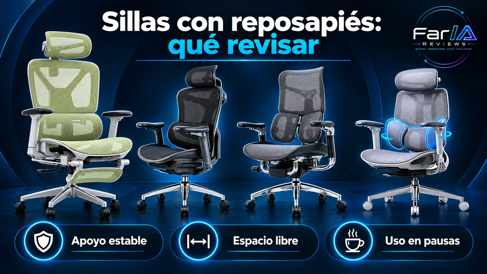 Mejores sillas ergonómicas con reposapiés: precio y cuál comprar: infografía Image 2.0 con especificaciones y claves de compra