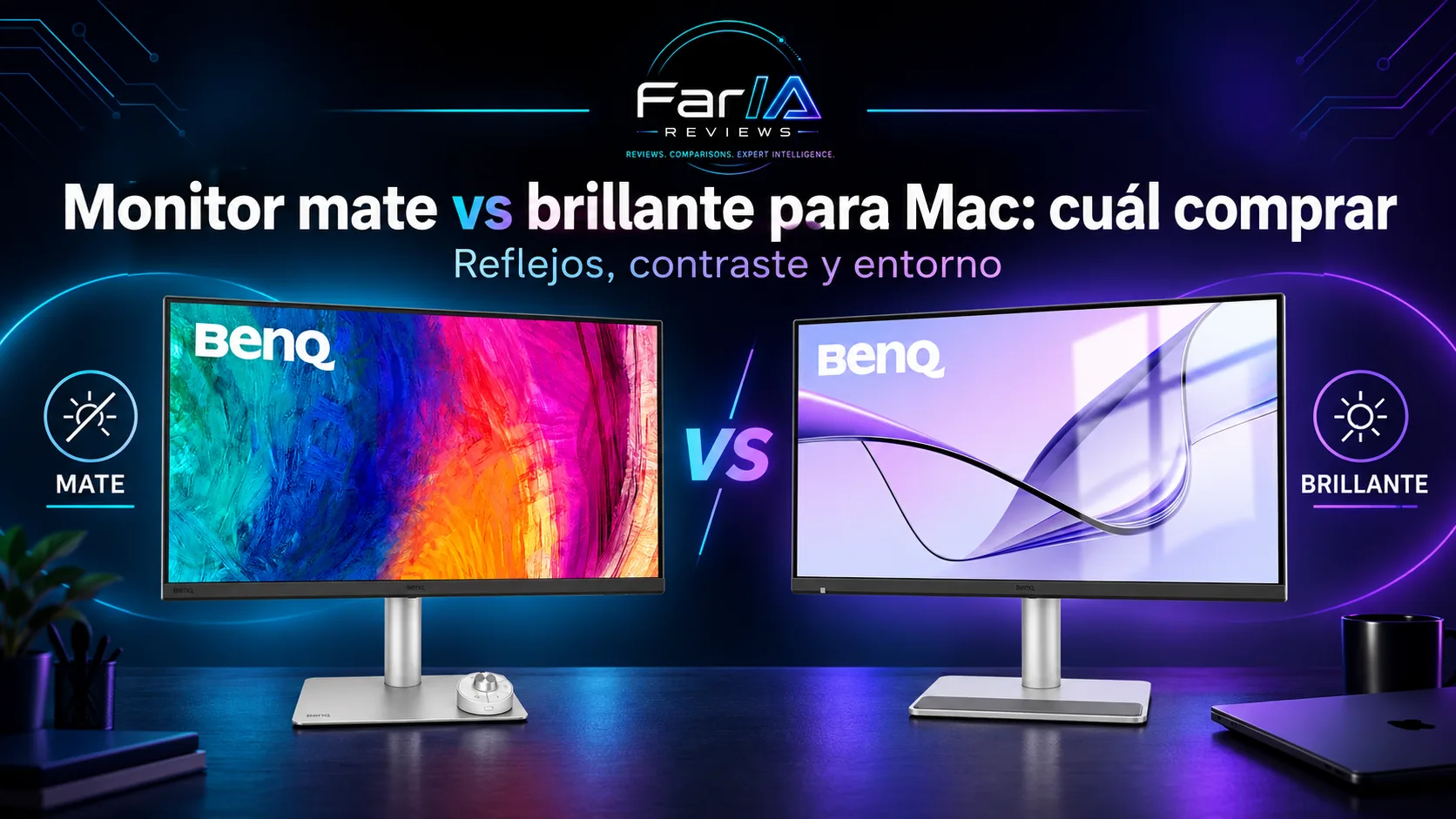 Monitor mate vs brillante para Mac: diferencias, precio y cuál comprar Monitor mate vs brillante para Mac: diferencias, precio y cuál comprar: infografía Image 2.0 con especificaciones y claves de compra