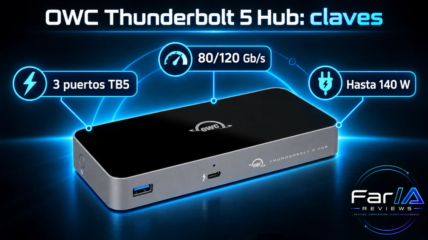 OWC Thunderbolt 5 Hub review: precio, 120 Gb/s y dónde comprar: infografía Image 2.0 con especificaciones y claves de compra