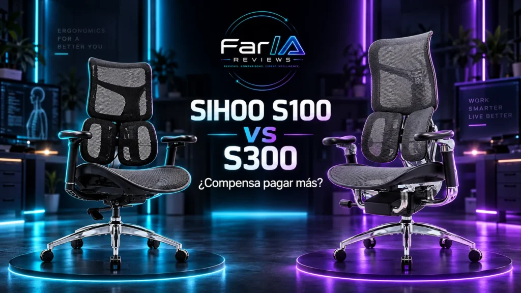 SIHOO S100 vs S300: diferencias, precio y qué silla comprar
