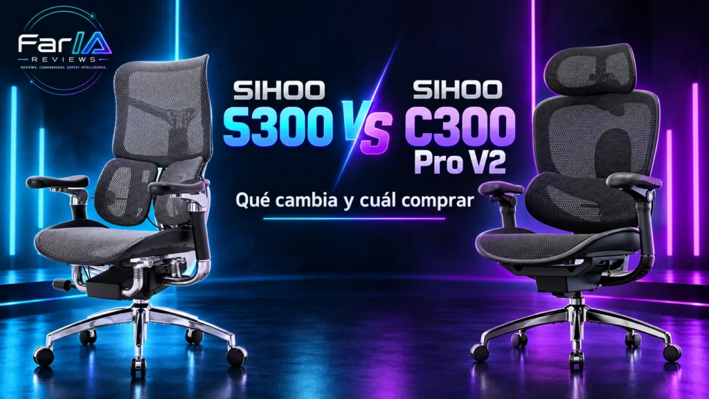 SIHOO S300 vs C300 Pro V2: diferencias y cuál comprar