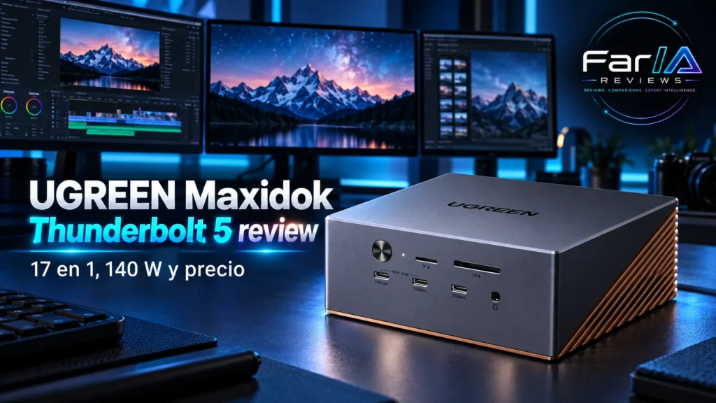 UGREEN Maxidok Thunderbolt 5 review: 17 en 1, precio y compra