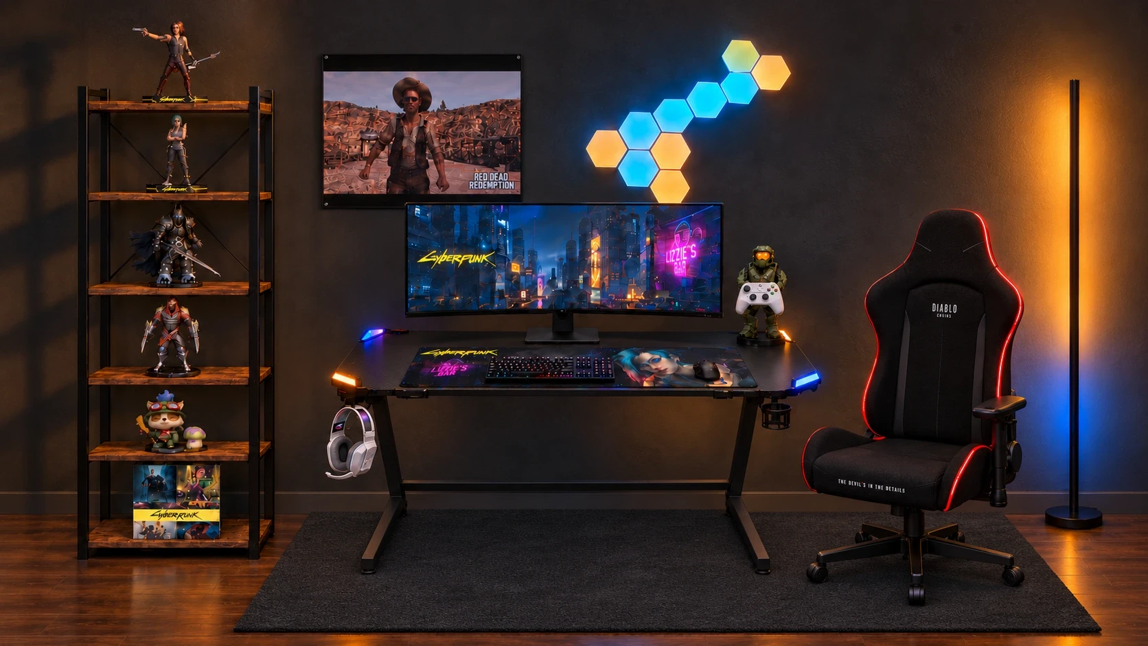 Setup Gaming Legends · NIGHT SHIFT