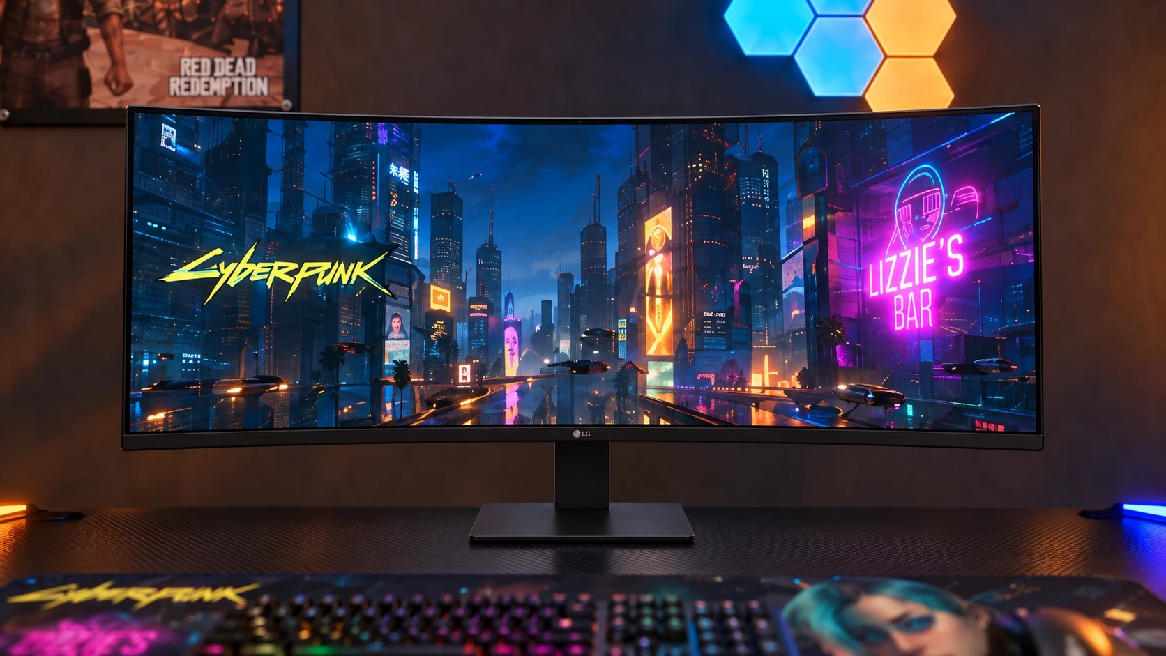 LG · UltraWide 34U640B-B en el setup