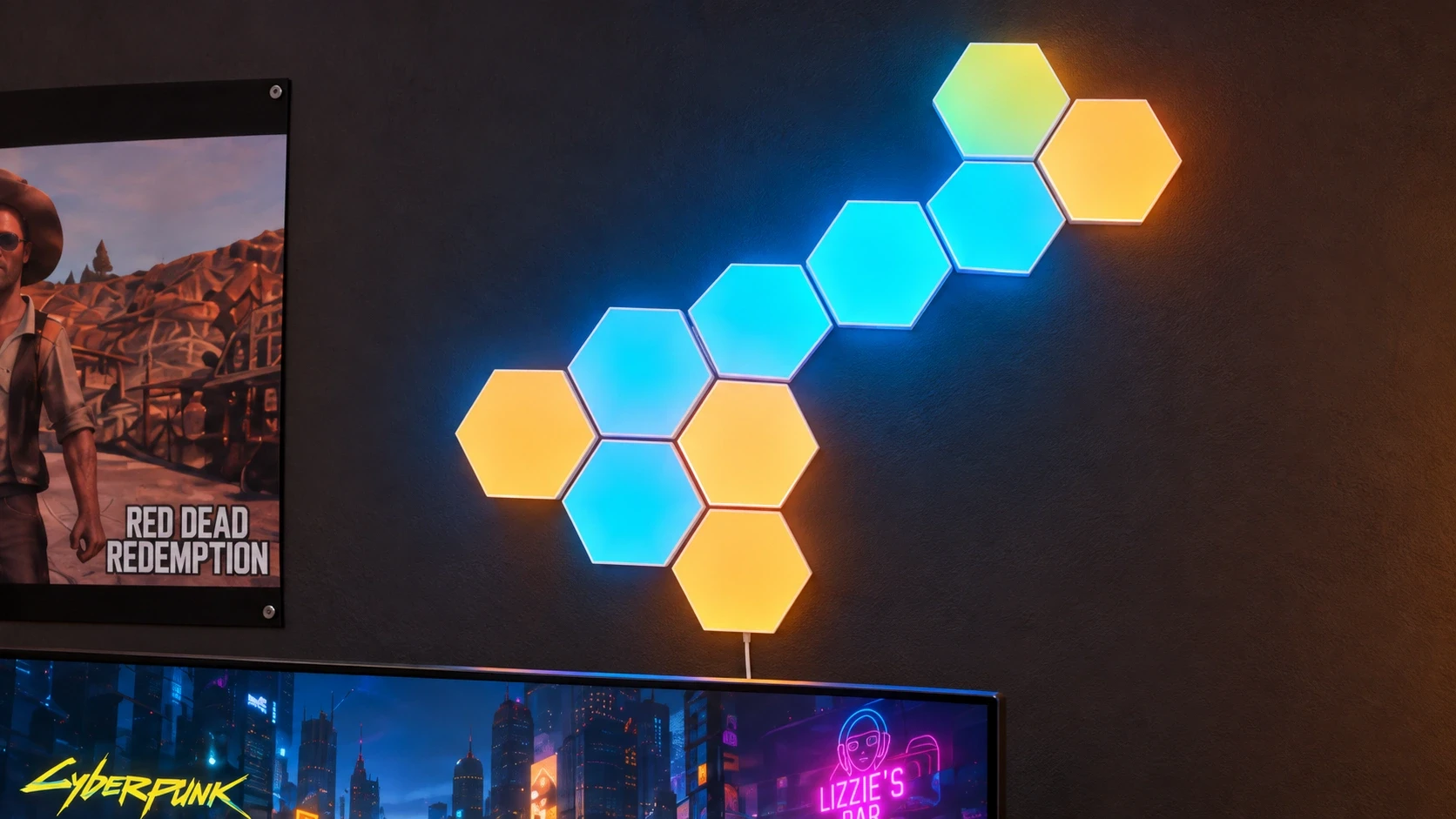 Govee · Glide Hexa en el setup