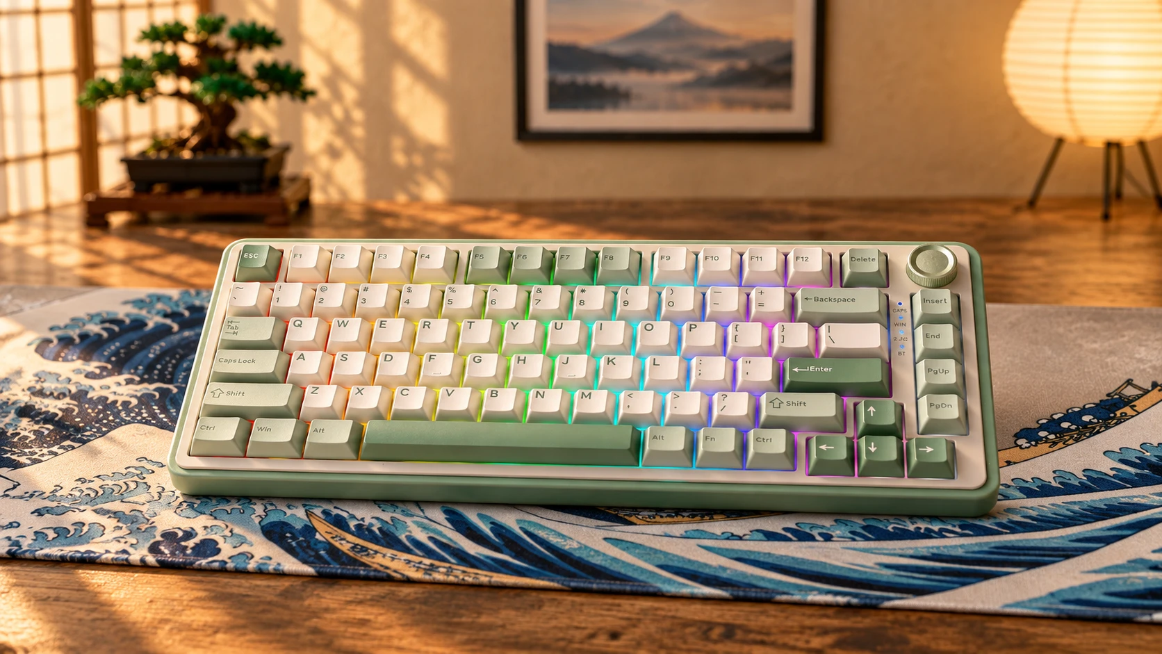 YUNZII B75 Pro · Matcha en el setup