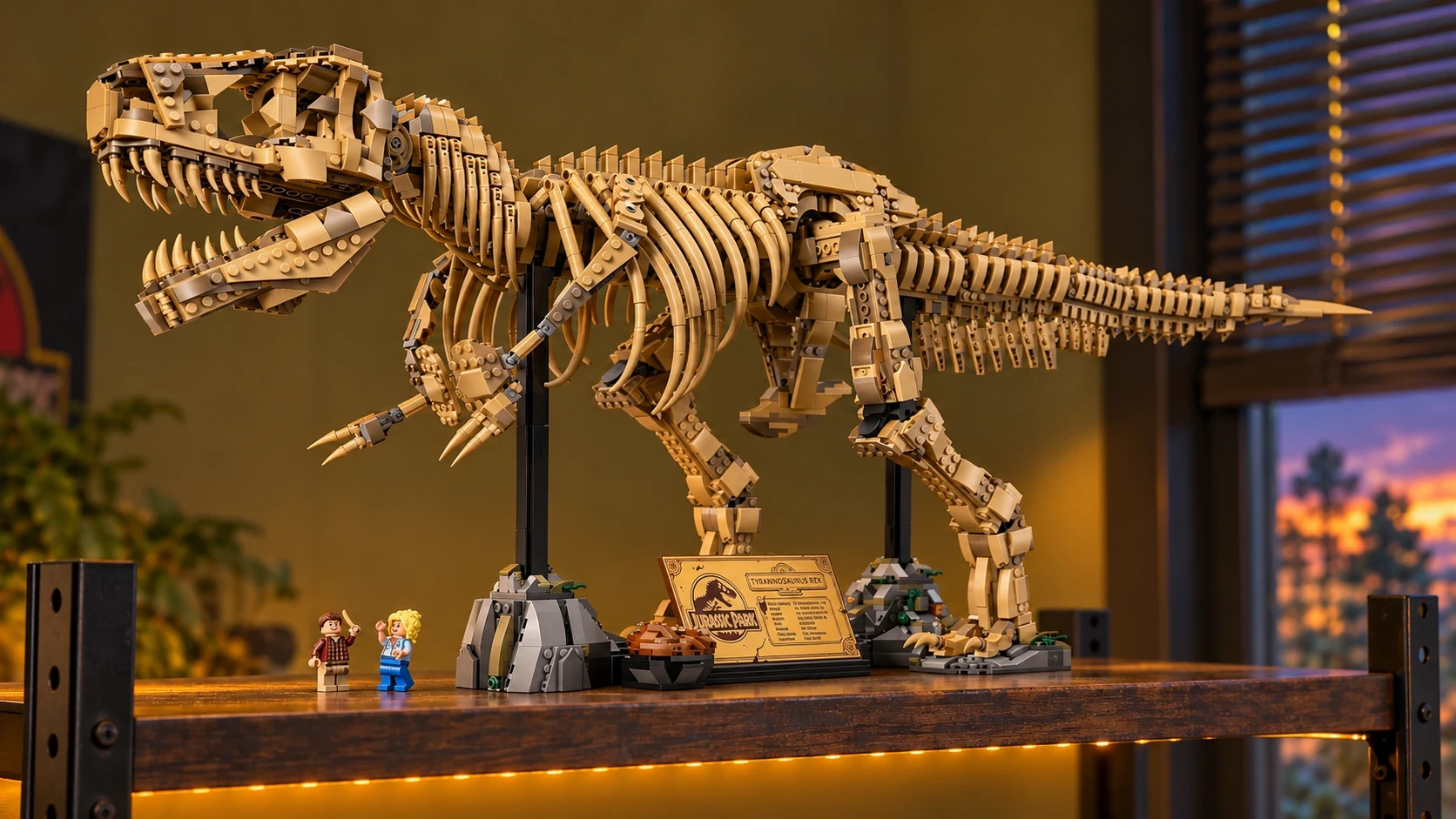 LEGO · Fósiles de T. rex en el setup