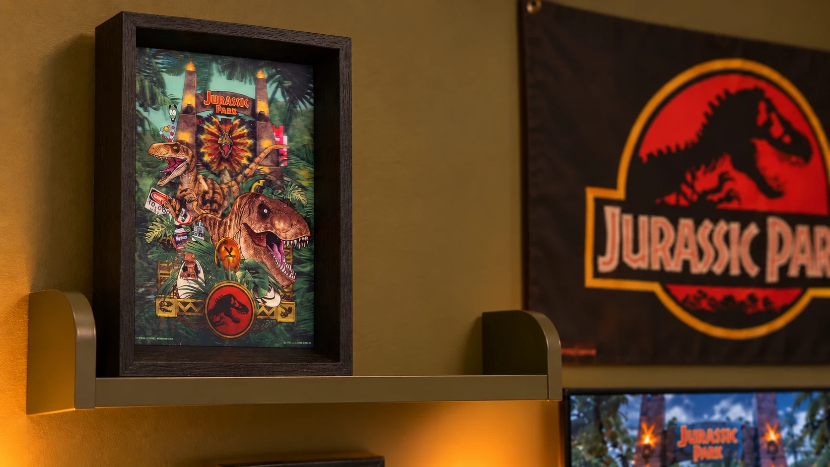 Grupo Erik · Cuadro Jurassic Park 3D en el setup