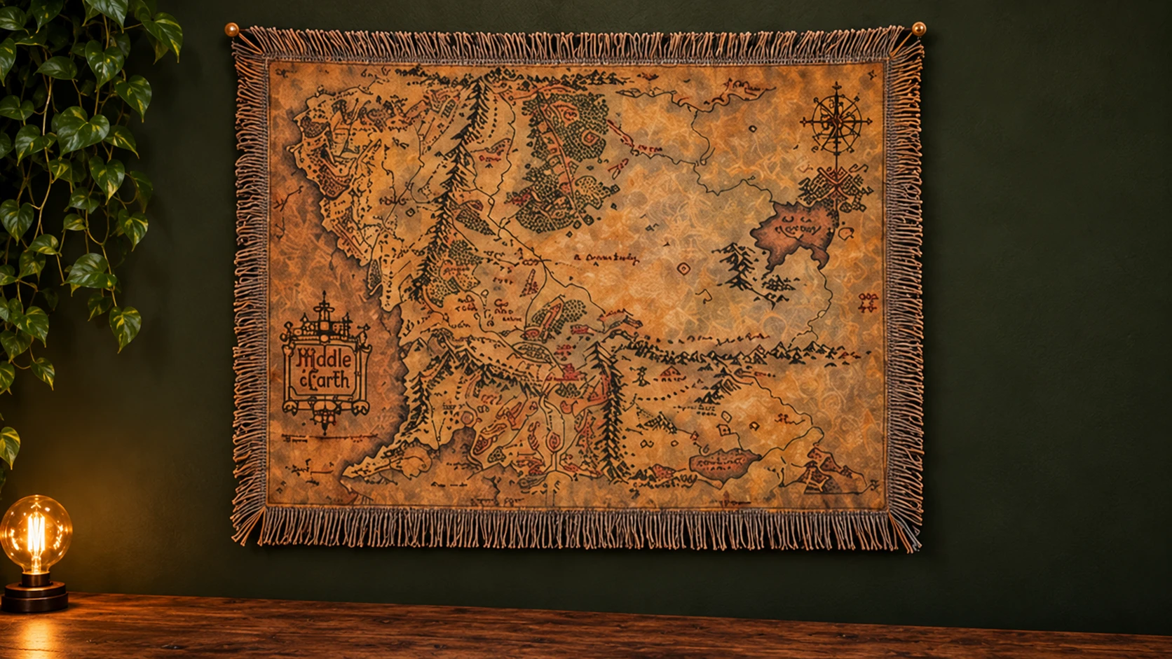 Northwest · Mapa de Tierra Media en el setup