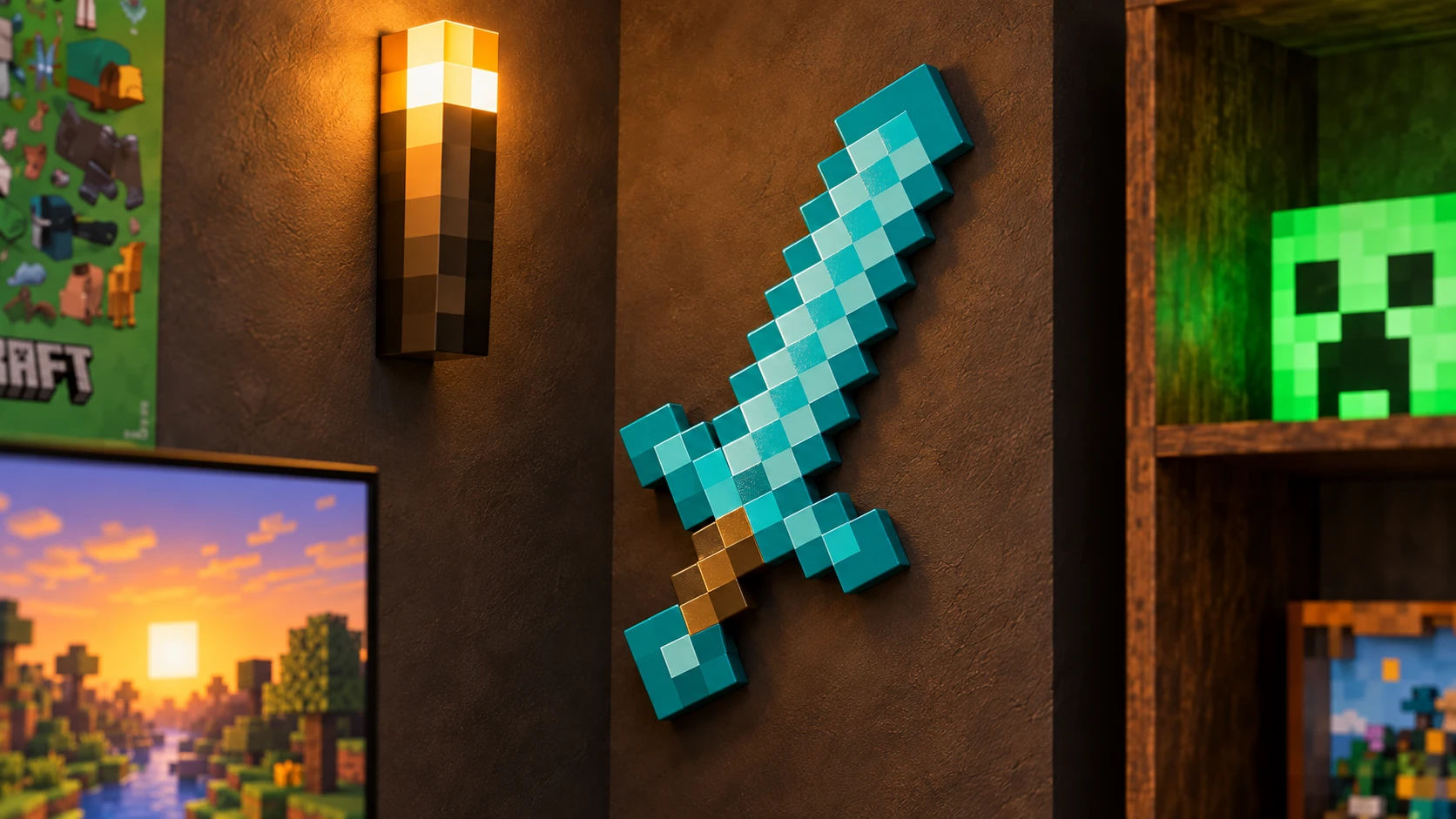 Disguise · Espada de diamante Minecraft en el setup