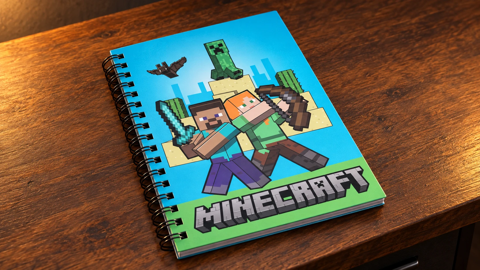 Minecraft · Libreta de anillas A5 en el setup
