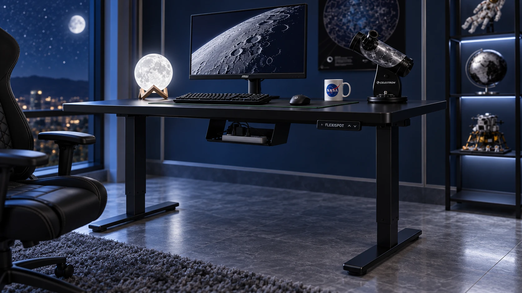 FLEXISPOT · Escritorio elevable en el setup