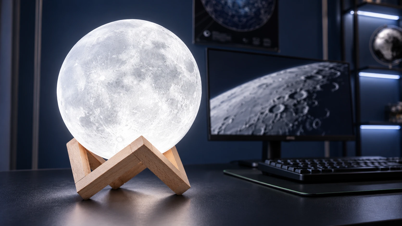 EXTSUD · Lámpara Luna en el setup