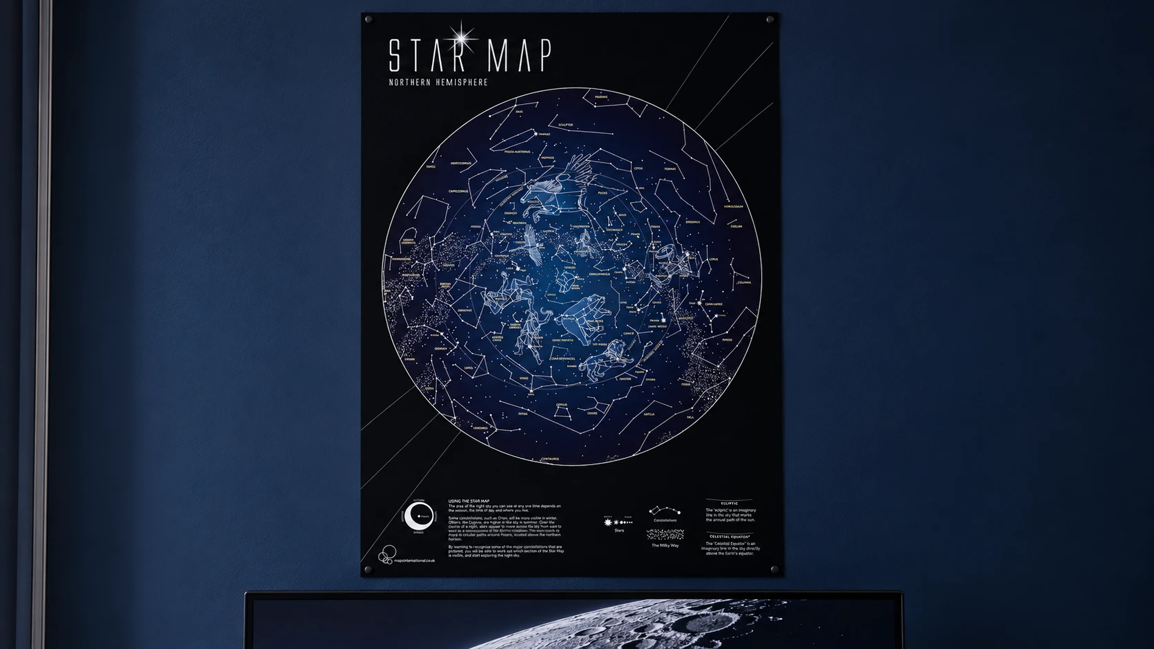 Mapa estelar · Cielo nocturno en el setup