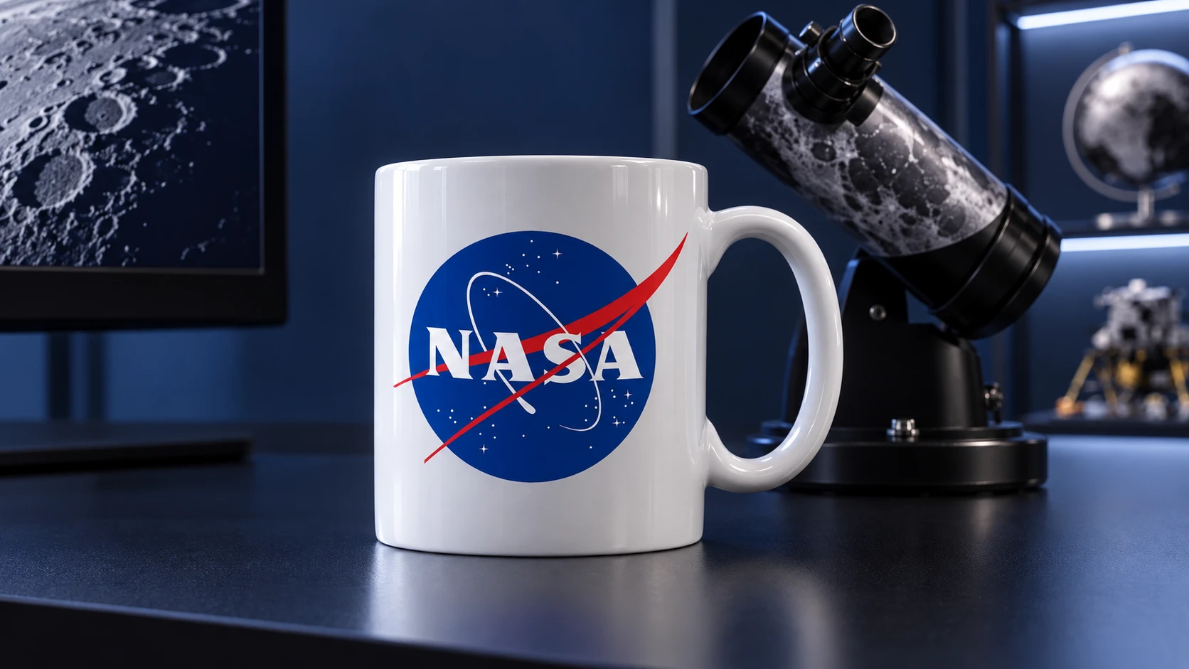NASA · Taza en el setup