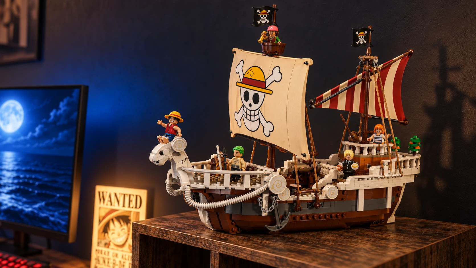 LEGO One Piece · Going Merry en el setup