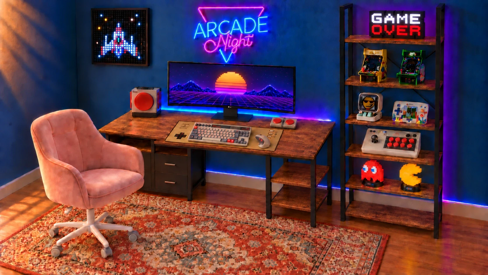 Setup Retro Arcade · LEVEL 1987