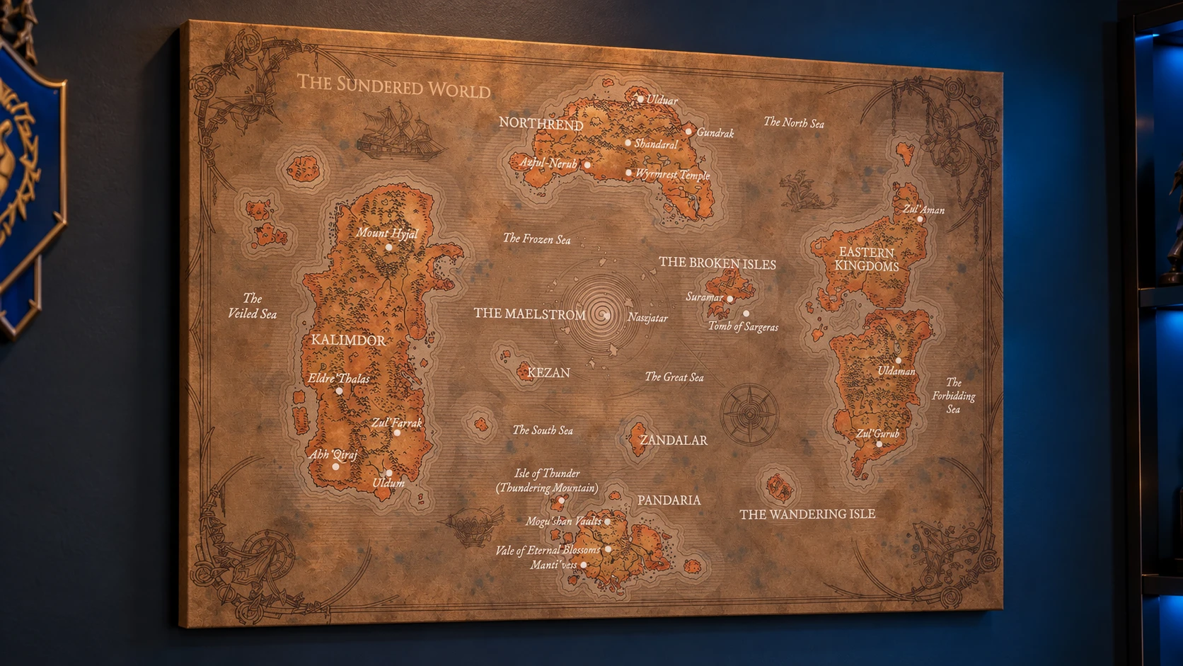 MGSBCXN · Mapa de Azeroth en el setup