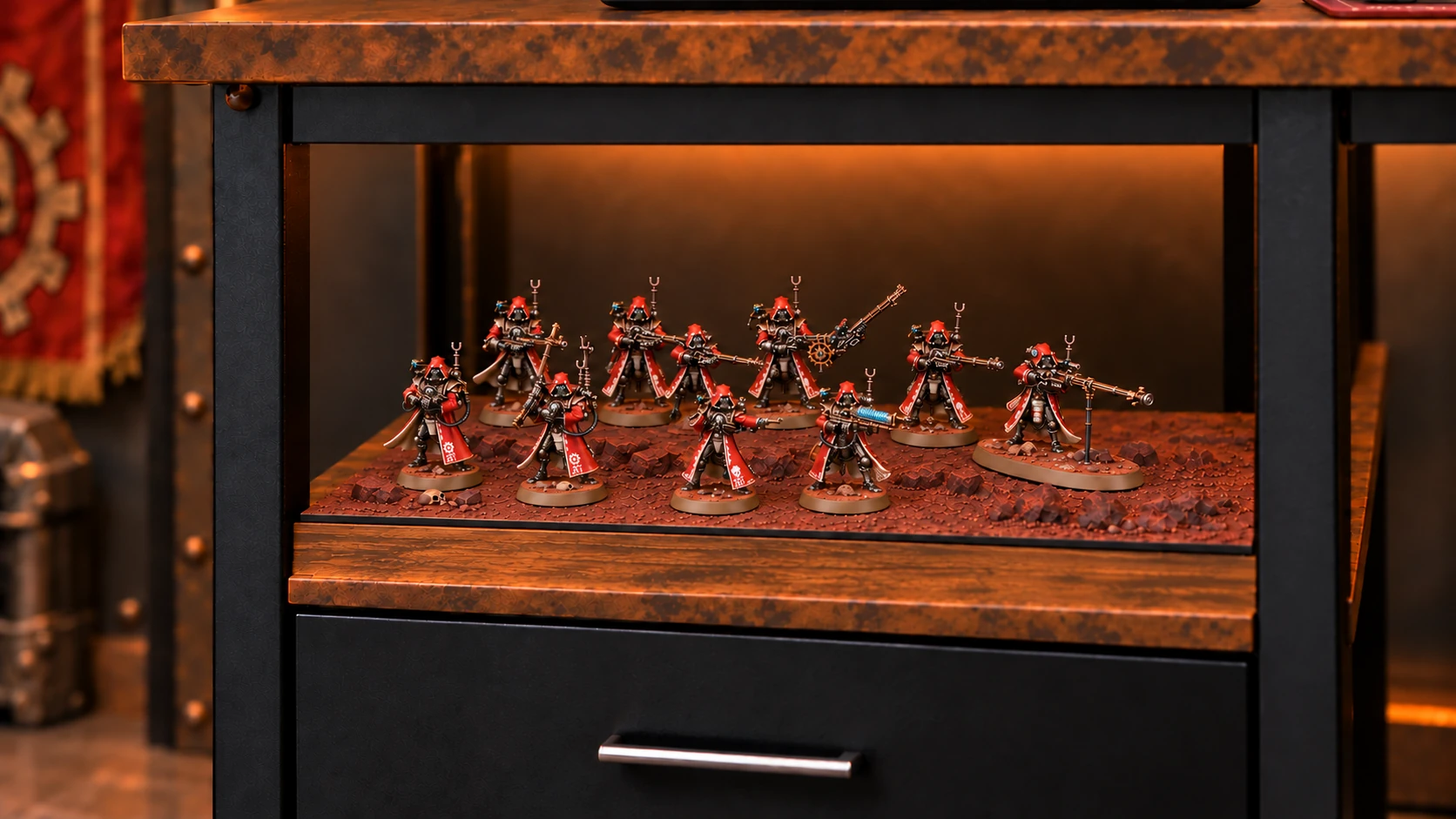 Skitarii Rangers recreado dentro de Forja de Marte